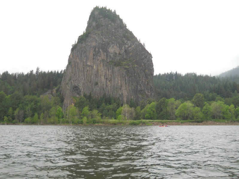 While the north side is thick with moss and trees, the south side reveals solid rock.